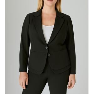 White House Black Market Blazer Minimalist Quiet Luxury Size 10 Fitted WHBM